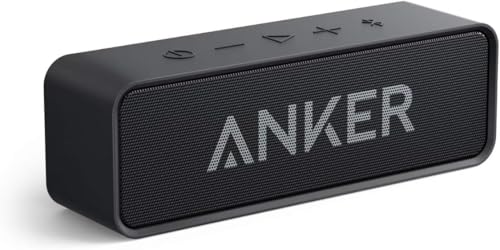 Anker Upgrade, soundcore Bluetooth Lautsprecher, IPX5 Wasserschutz, Stereo Sound, 24h Akkuleistung, kompakter kabelloser Lautsprecher für iPhone, Samsung und mehr