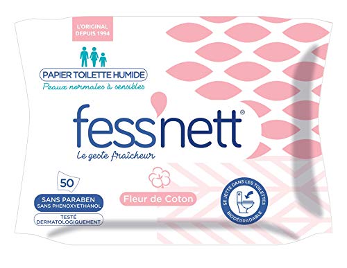 fess' Nett feuchten Toilettenpapier Fleur de Baumwolle