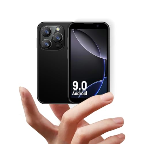 JoyZap Small Smartphone XS18pro Unlocked Mini Smartphone, 3,0-Zoll-Display, 900mAh Akku, Ultra Slim Body, 5MP Kamera, Kinder (Schwarz)