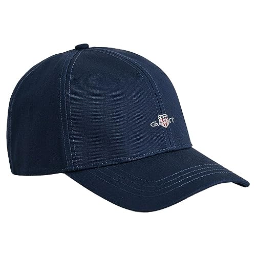 GANT Unisex. HIGH Cotton Twill Cap, Marine, Standard