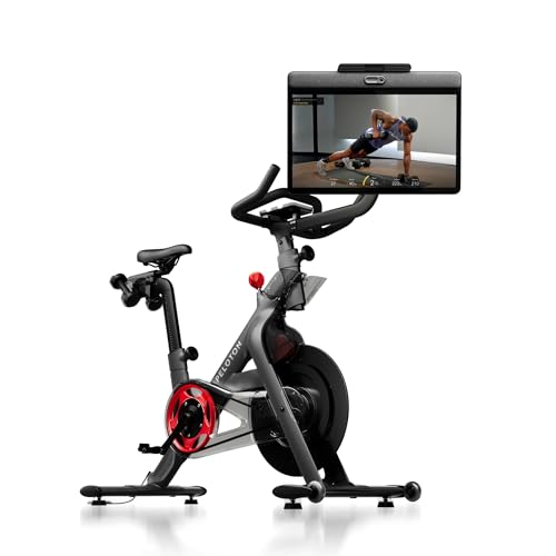 Peloton Cross Training Bike+ Fitnessgerät, Indoor Spining Bike+ für das Training zu Hause, Kompaktes Fitnessbike für Cardio und Krafttraining & Indoor-Cycling, Black