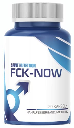 FCK-NOW® - Männerkapseln für besondere Nächte – Extra Stark für Männer Sofortwirkung – Hochdosiert - Ergänzung bei herausfordernden Situationen – mit Maca und Zink – ohne künstliche Zusätze