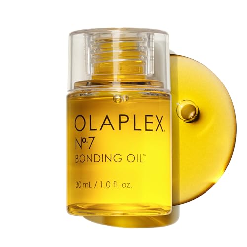 Olaplex No 7 Bonding Haar Öl, Konzentriertes Hochglanzöl, Hitzeschutz, Glättet Und Macht Das Haar Sichtbar Weich, Verleiht Der Farbe Mehr Lebendigkeit, Bis Zu 72 Stunden Frizz-Kontrolle, 30ml