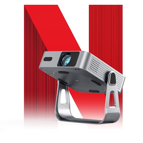 Smart Beamer【Netflix Official & Dolby Audio】 VOPLLS Autofokus/Trapezkorrektur Beamer Unterstützt, WiFi6 Bluetooth Full HD 1080P Video Projektor Heimkino/Outdoor Projektor für Handy/PC