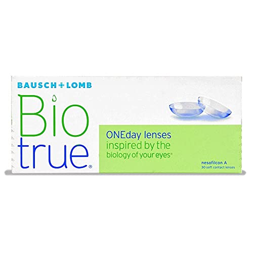 Bausch + Lomb Biotrue ONEday Tageslinsen, sphärische Kontaktlinsen, weich, 30 Stück / BC 8.6 mm / DIA 14.2 / -3.75 Dioptrien
