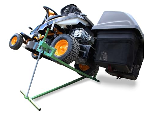 SECURA Rasentraktor-Heber 400KG kompatibel mit Rasentraktor Aufsitzmäher Hebebühne Traktor