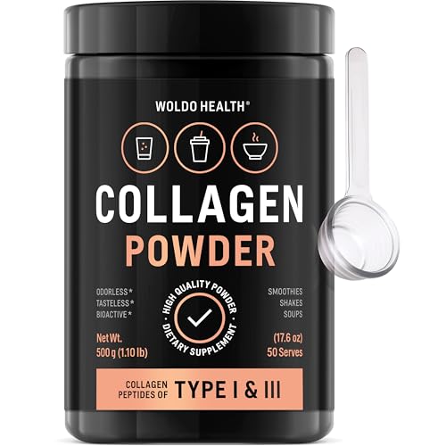 Collagen Pulver Weidehaltung Typ 1 & 3, geschmacksneutral - 500g bioaktives geschmacksneutrales Kollagen