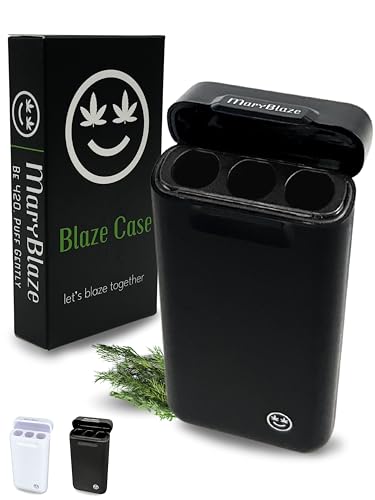 MaryBlaze Joint Hülle für 3 vorgedrehte Joints - das Joint Case als ideales Weed Zubehör - perfektes Kiffer Zubehör für unterwegs - die Joint Hüllen als Cannabis Zubehör mit Stil