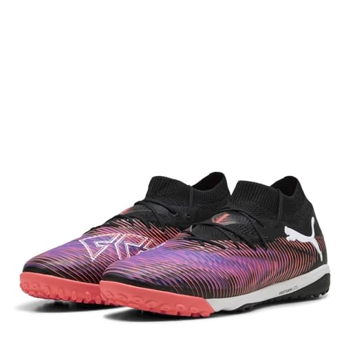 Puma Future 8 PRO CAGE, Unisex Fussballschuh, Puma Black-Puma White-Glowing RED,