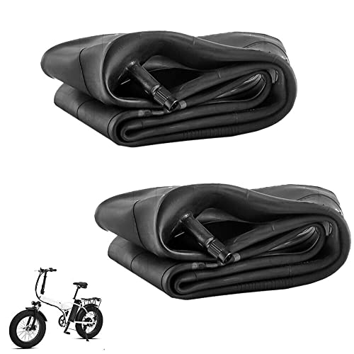 ECOVELO Unisex – Erwachsene 2 Schlafzimmer 20 x 4,0 Fat-Bike-Schlauch, Schwarz, 20''
