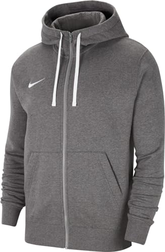 Nike Herren M Nk Flc Park20 Fz Hoodie Und Reißverschluss -Sweatshirt, Charcoal Heathr/White/White, L EU