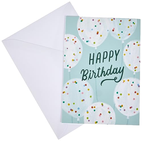 Amazon.de Geschenkkarte in Grußkarte (Geburtstagsballons und Konfetti)