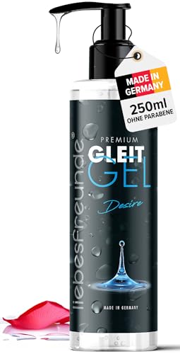 Liebesfreunde® Gleitgel - extra geschmeidig - Gleitmittel ohne Parabene, 250 ml