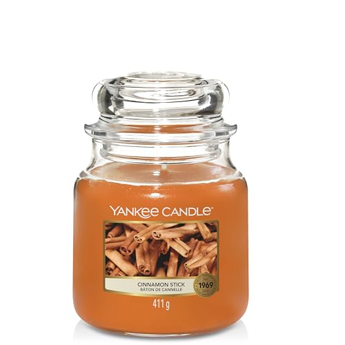 Yankee Candle Duftkerze im Glas (mittelgroß) | Cinnamon Stick | Brenndauer bis zu 75 Stunden