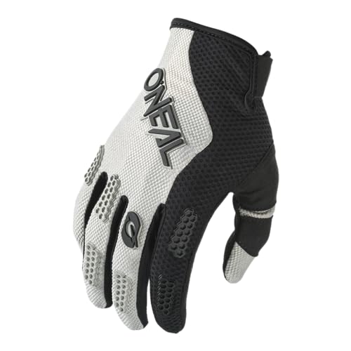 O'NEAL | Fahrrad- & Motocross-Handschuhe | MX MTB FR Downhill | Passform, Luftdurchlässiges Material | Element Glove RACEWEAR V.24 | Erwachsene | Schwarz Grau | Größe XL
