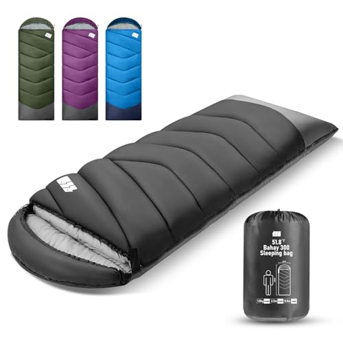 Schlafsack für Erwachsene,Schlafsack Winter, Schlafsäcke,Leichter (1,8 kg), Tragbarer & Wasserdichter Schlafsack mit Kompressionsbeutel für Camping, Wandern, Reisen, Outdoor & Indoor