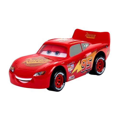 DISNEY Pixar Cars Moving Moments Lightning McQueen - Spielzeugauto mit beweglichen Gesichtsausdrücken, großes Format, für Kinder ab 4 Jahren, HPH64, ABAA2424