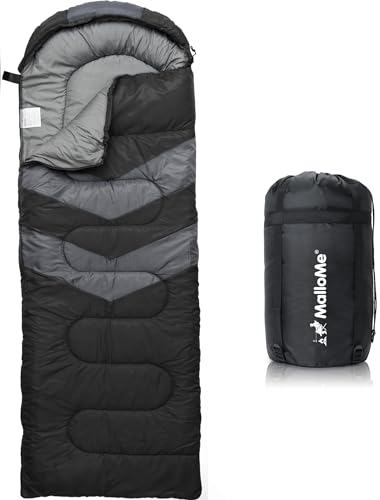 MalloMe Schlafsack Outdoor - Schlafsack Erwachsene und Kinder - Schlafsacke Winter, Schlafsäcke, Camping Sleeping Bag, Deckenschlafsack - Winterschlafsack - Leicht, Tragbar, Warm, Deckenschlafsäcke