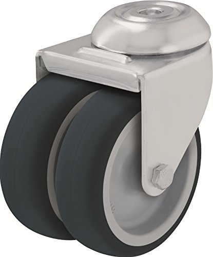 BLICKLE DOPPEL-LENKROLLE MIT RÜCKENLOCH LMDA-PATH 50G. MIT GLEITLAGER. DURCHMESSER 50 mm