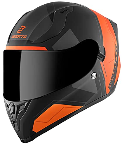 Bogotto V128 Strada Helm, schwarz matt/orange, 2XL