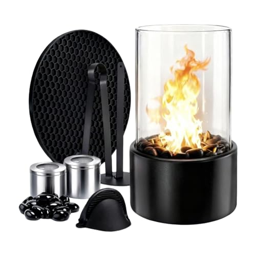 ETUCYNG Ethanol Kamin Indoor Kamin Für Den Schreibtisch Edelstahl 27 X 16 cm Ethanol Tischkamin Dekorative Feuerlampe Für Die Verwendung Auf Schreibtisch Nachttisch Tisch Balkon In Der Wohnung