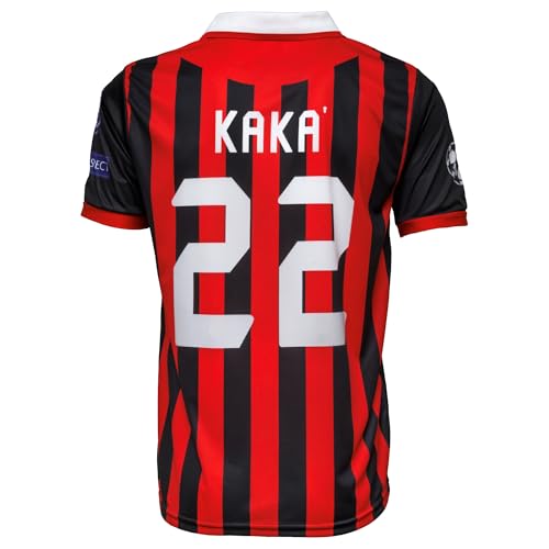 Heim Trikot Milan Kaka #22 Nostalgische Trikots Football Fußball Trikot Erwachsenengrößen(M,Kaka)