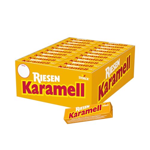 Karamell RIESEN – 80 x 29g Stange – Karamellkaubonbons mit intensivem Karamellgeschmack
