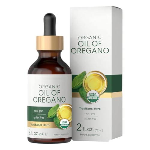 YOFDAL Oregano Öl Bio,Wild Oil Of Oregano Mit Carvacrol,Oreganoöl Bio Tropfen,Natürliche Ätherisches Oil,Unterstützt Die Darmreinigung