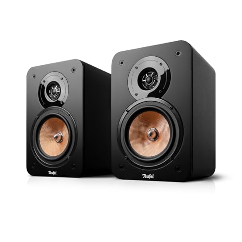 Teufel Ultima 20 - HiFi Regallautsprecher, Kompakt & Leistungstark, Phase-Plug, Präziser Sound und Bass, 2-Wege-System, Bassreflex-Aufbau (Schwarz)