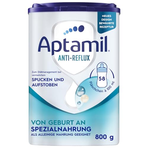 Aptamil Anti-Reflux - Komplettnahrung von Geburt an, Zum Diät Management, Bei Spucken & Aufstoßen, Babynahrung, Milchpulver, 1x 800 g