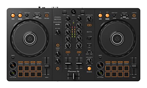 Pioneer DJ DDJ-FLX4 2-Deck Rekordbox und Serato DJ-Controller, Graphit
