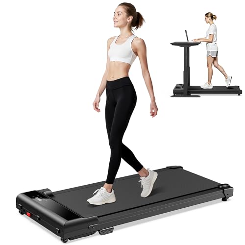 Walking Pad Laufband Schreibtisch für Zuhause- 3 in 1 Treadmill Walkingpad at Home Office Büro 1-6km/h Mini Tragbares Gehband Laufbänder Unter Desk Leises Tretmühle Klein Lauf Running Machine, Avnbdao