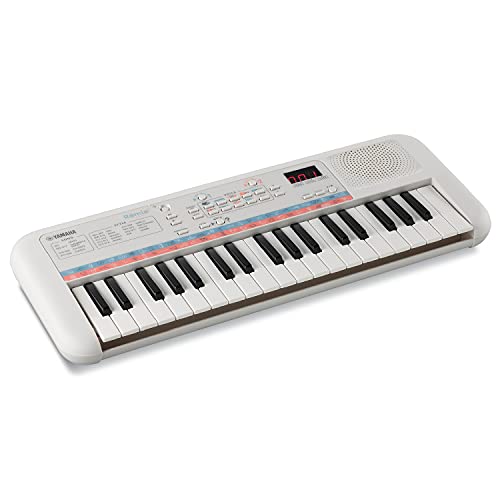 Yamaha Remie PSS-E30 Mini Keyboard, weiß – Kompaktes, tragbares Keyboard für Kinder mit Mini-Tastatur und tollem Klang – Mit Mini-Kopfhöreranschluss