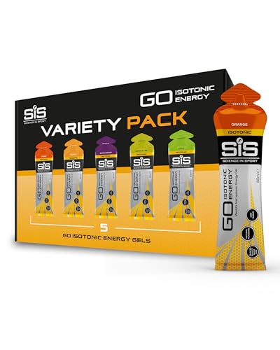 Science in Sport GO High Carb Isotonic Energy Gel 5 x 60ml, Vegan - Isotonische Formulierung mit 22g Kohlenhydrate, Guter Energielieferant, Optimale Alternative für isotonische Getränke