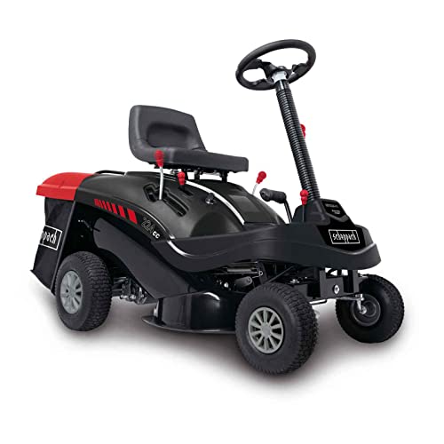 Scheppach Benzin Rasentraktor Aufsitzmäher MR224-61 | 6,8PS | Schnittbreite 61cm | 5-Fach Höhenverstellung | E-Start | 150 L Fangsack | 4X Vorwärts / 1xRückwärtsgang | Rasenmäher Aufsitzrasenmäher