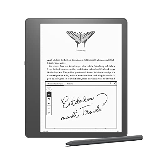 Zertifiziert und generalüberholt Kindle Scribe, der erste Kindle mit Schreibfunktion, mit 10,2-Zoll-Paperwhite-Display mit 300 ppi, mit Premium-Eingabestift | 16 GB
