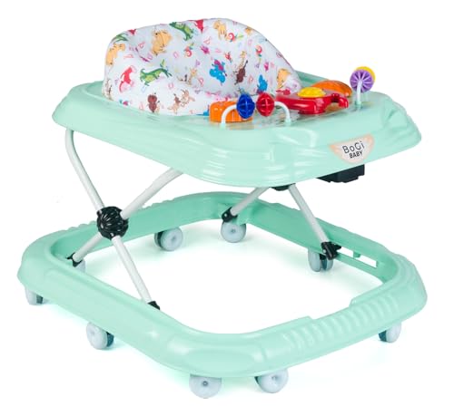 Lauflernwagen Höhenverstellbarer Baby Gehfrei Lauflernwagen mit Spielcenter (Türkis)