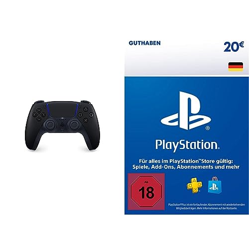 DualSense Wireless Controller Midnight Black [PlayStation 5] + PSN Guthaben | 20 EUR | deutsches Konto | PS5/PS4 Download Code