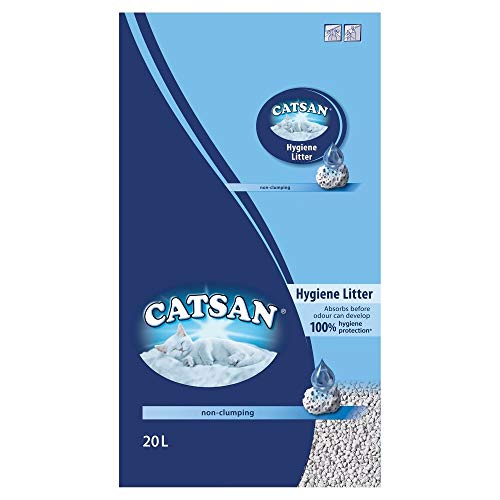 Catsan Hygiene Plus – Weiße Hygienestreu mit Extra-Mineralschutz – 1 x 20 Liter
