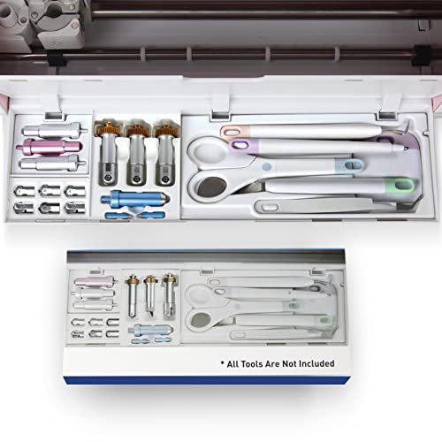 Tiga Werkzeug-Organizer-Einsatz für Cricut Maker/Maker 3, Maker Schneidklingen-Ablage, Werkzeug-Caddy, Klingenaufbewahrung, Schubladeneinsatz