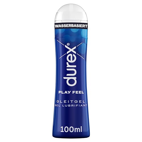 Durex Play Feel Gleitgel – Wasserbasiertes Gleitmittel für angenehme Gleitfähigkeit, sanft & pH-freundlich – 100 ml (1 x 100 ml)