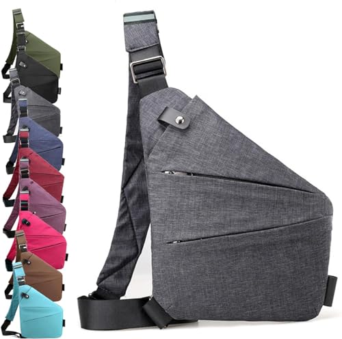 Diebstahlsichere Reisetasche, Diebstahlsichere Tasche, Anti Diebstahl Tasche, Damendiebstahlsichere UmhäNgetasche,Brusttasche aus Nylon für Damen und Herren, leicht, einfach und mit großem Fassungsver