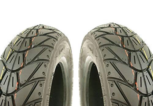 2x Allwetter Ganzjahres Reifen K415 3.50-10 56L M&S TL (Schlauchlos) passend für Roller/Scooter 10 Zoll 3.50x10, 3.50/10, 3.50 10, 3 1/2-10, 3 1/2x10, 3 1/2/10 wie 90/90-10