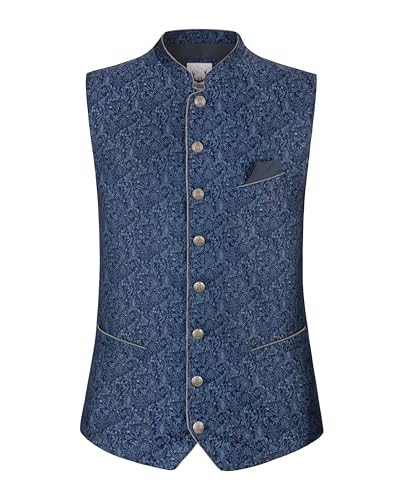 Stockerpoint Herren Trachtenweste Edward I Größe 46-60 I Traditionelle & hochwertige Weste mit verstellbarem Riegel I Perfekt für Trachten & Festlichkeiten
