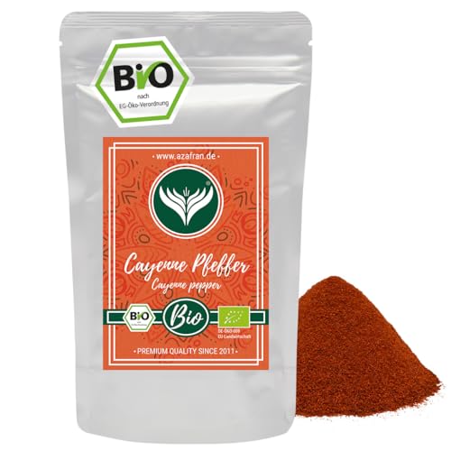 Azafran BIO Cayennepfeffer - Cayenne Chili als Pulver gemahlen 250g