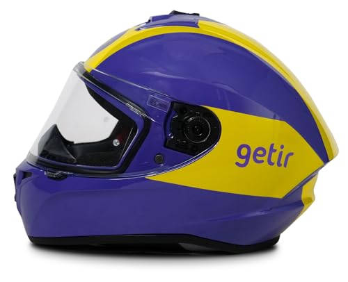 Axxis Draken-S Getir Edition Integralhelm – Violett / Gelb – Größe XL (61-62 cm) – Motorradhelm