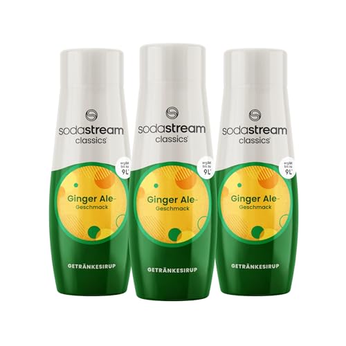 SodaStream CLASSICS Ginger Ale | Sirup | Sekundenschnell zubereitet & immer frisch | Ergibt ca. 9 Liter | 440 ml Flasche | 3er-Pack