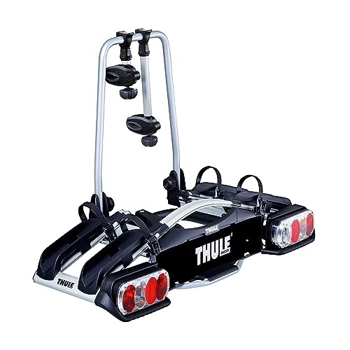 Thule EuroWay G2 920 Fahrradträger für Anhängerkupplung 2 Fahrrader, Standard-Größe, grau