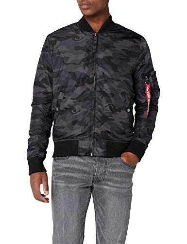 Alpha Industries Herren Jacke MA-1 TT, Mehrfarbig (Black Camo 125), Medium