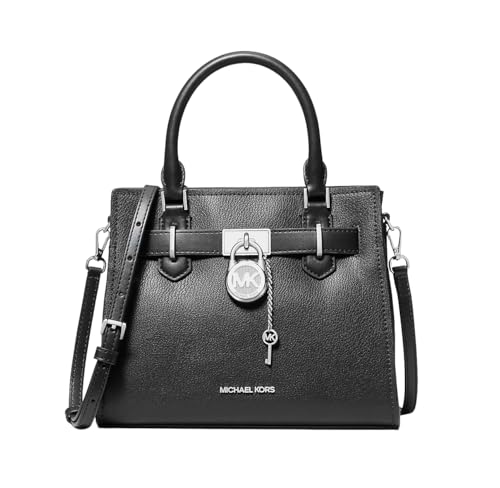 Michael Kors Hamilton Small Leather Satchel Black